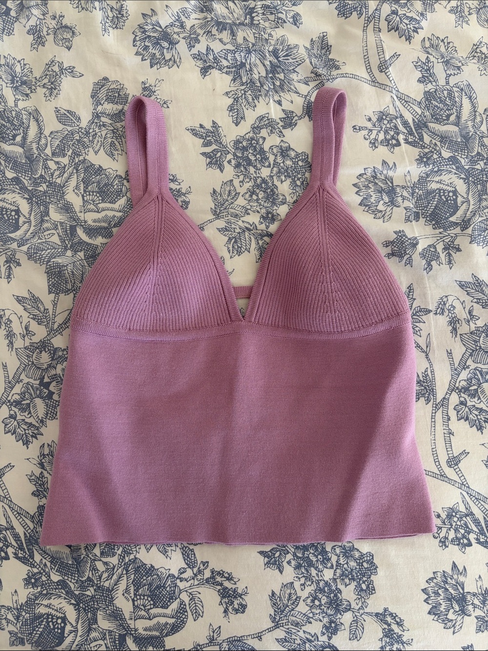 Free People Lavender Knit Bralette Tank